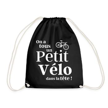 cyclisme, cyclisme sport, cyclisme humour - Sac de sport léger - noir - Devant
