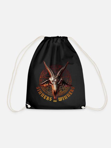 Alchemy England Baphomet Sinners Are Winners - Turnbeutel - Schwarz
