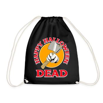 Halloween Axe with Dead Design - Drawstring Bag - black - Front