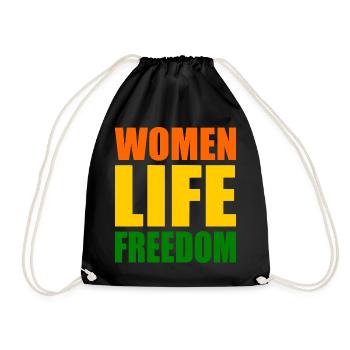 Women life freedom iran - Turnbeutel - Schwarz - Vorne