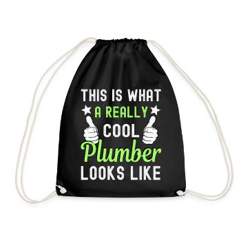 Plumber - Drawstring Bag - black - Front