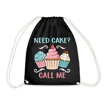 Besoin d’un cookie ? Appelez-moi – Humour de muffin - Sac de sport léger - noir - Devant