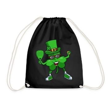 Padel Baby Shamrock St Patrick's Day Outfit - Turnbeutel - Schwarz - Vorne