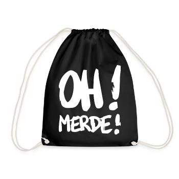 Merde - Sac de sport léger - noir - Devant