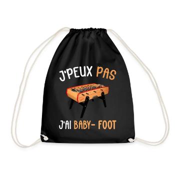 J'peux pas j'ai Baby - Foot - Sac de sport léger - noir - Devant