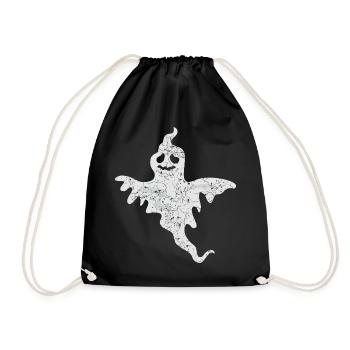 Geist Halloween - Turnbeutel - Schwarz - Vorne