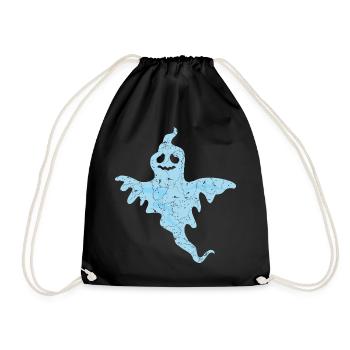 Geist Halloween - Turnbeutel - Schwarz - Vorne