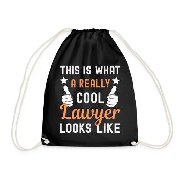 Lawyer Lawyer - Drawstring Bag - black - Front