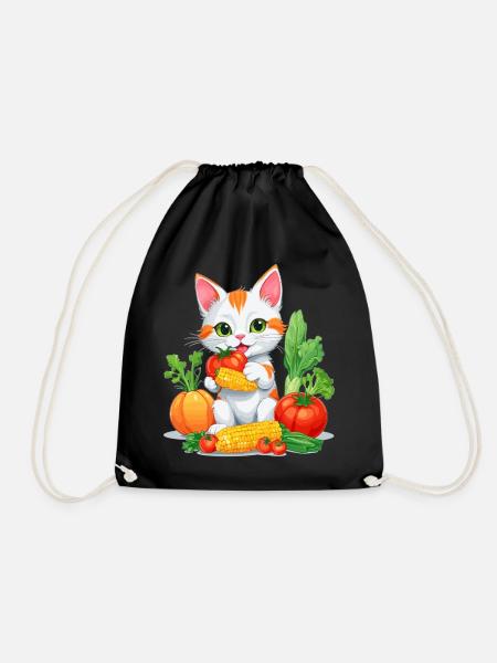 Bio Katze - Turnbeutel - Schwarz
