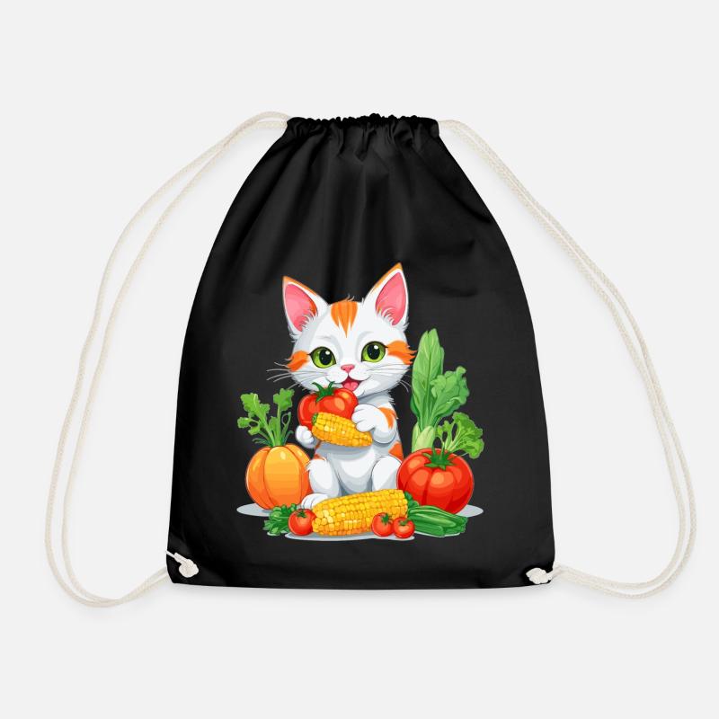 Bio Katze - Turnbeutel - Schwarz