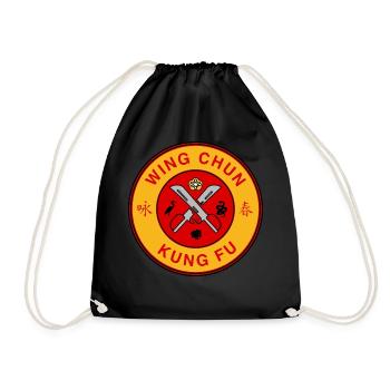Wing Chun Logo Arts Martiaux Kung Fu Gym Symbole - Sac de sport léger - noir - Devant