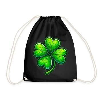 Trèfle à quatre feuilles - Sac de sport léger - noir - Devant