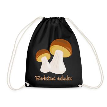 Autumn Mushrooms - Drawstring Bag - black - Front