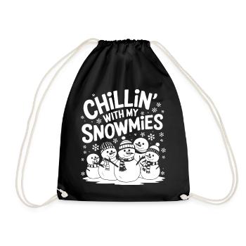 Chillin' avec mes Snowmies - Sac de sport léger - noir - Devant