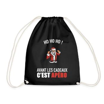 pull moche noël humour idée cadeau vêtement - Sac de sport léger - noir - Devant