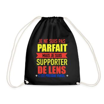 Supporter Lens Foot Lensois Humour - Sac de sport léger - noir - Devant