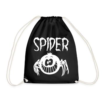 L'araignée blanche qui sourit - Sac de sport léger - noir - Devant