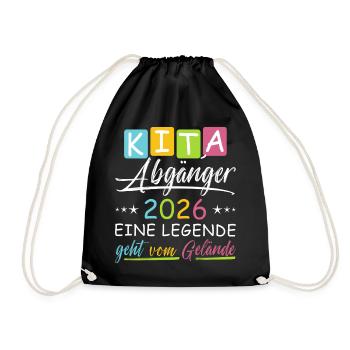 Diplômés en garderie 2026 - Sac de sport léger - noir - Devant