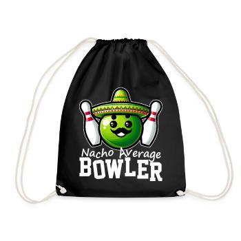 Nacho Bowler Colorful Sombrero - Drawstring Bag - black - Front