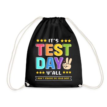 Teacher Exam - Drawstring Bag - black - Front