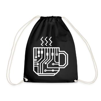 Circuit Mug Glyph Tech Brew - Turnbeutel - Schwarz - Vorne