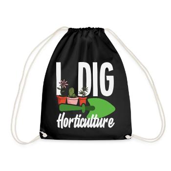 Garten- Und Pflanzenliebhaber Geschenke - Turnbeutel - Schwarz - Vorne