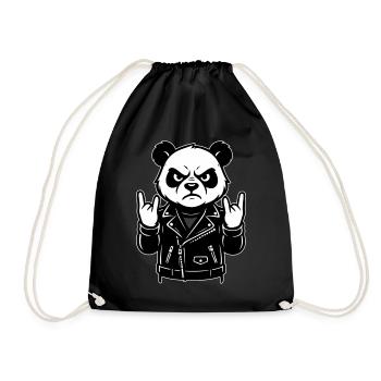 Rocker Panda Metalhead Look - Sac de sport léger - noir - Devant