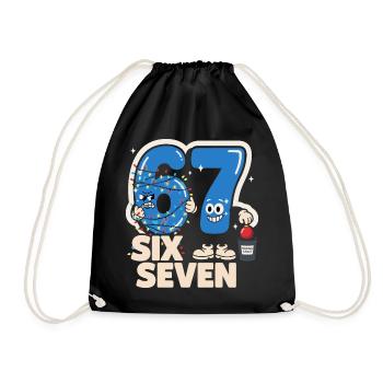 67 Six Seven Anti Noël Italien drôle B - Sac de sport léger - noir - Devant