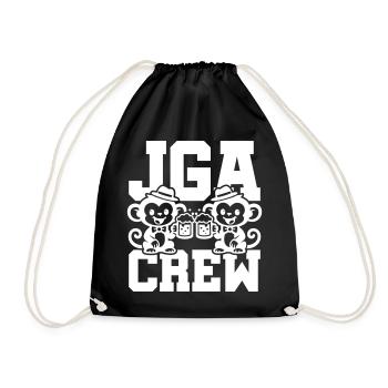 Jga Crew Junggesellenabschied Affe - Turnbeutel - Schwarz - Vorne