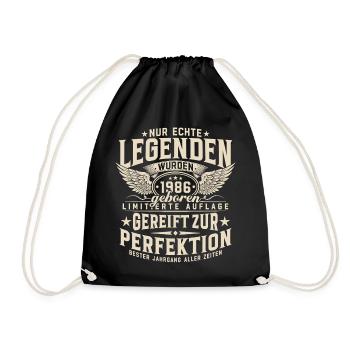Des légendes sont nées en 1986 - Sac de sport léger - noir - Devant