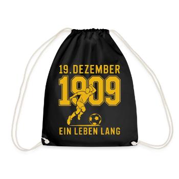 Dortmund 19. Dezember 1909 Fußball - Turnbeutel - Schwarz - Vorne