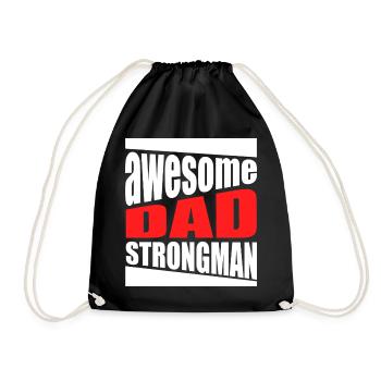 Sweat Dad Strongman génial - Sac de sport léger - noir - Devant