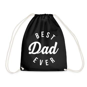 Best Dad Ever - Drawstring Bag - black - Front