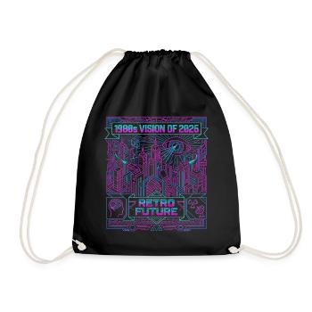 Ancienne vision de l’avenir - Sac de sport léger - noir - Devant