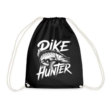 Pike Angler - Drawstring Bag - black - Front