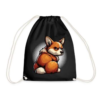 Corgi Corgis Welsh Corgi Corgi Owners Corgis - Drawstring Bag - black - Front