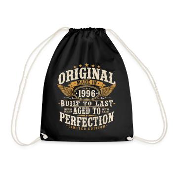 Original 1996 Vintage Vintage Cadeau d’anniversaire - Sac de sport léger - noir - Devant
