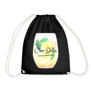 Ciao Bella Citrus Glow - Drawstring Bag - black - Front