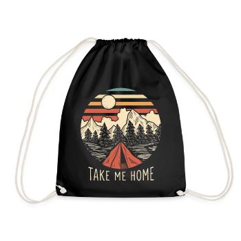 Montagnes - Ramène-moi à la maison - Sac de sport léger - noir - Devant