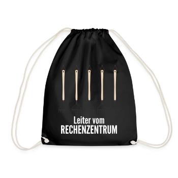 Rechenzentrum Programmieren - Turnbeutel - Schwarz - Vorne