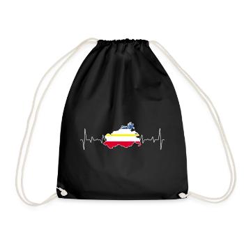 Mecklenburg-Western Pomerania Dear home - Drawstring Bag - black - Front