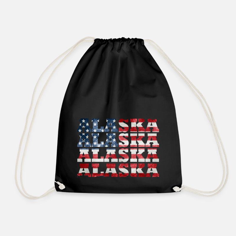 Alaska - Drawstring Bag - black