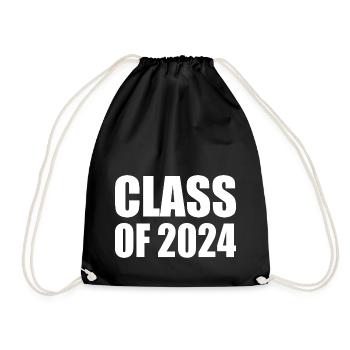 Class of 2024 - Turnbeutel - Schwarz - Vorne