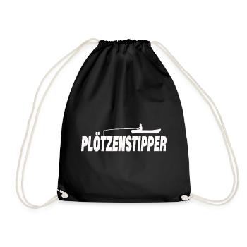 PLÖTZENSTIPPER - Drawstring Bag - black - Front