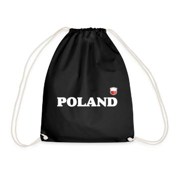 Poland - Drawstring Bag - black - Front