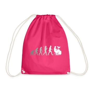 Evolution de la chemise Drums Drummer - Sac de sport léger - fuchsia - Devant