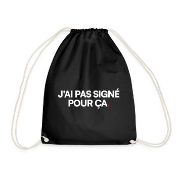 J'ai pas signé pour ça - Sac de sport léger - noir - Devant