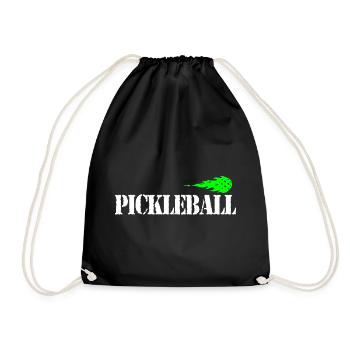 Pickleball - Turnbeutel - Schwarz - Vorne