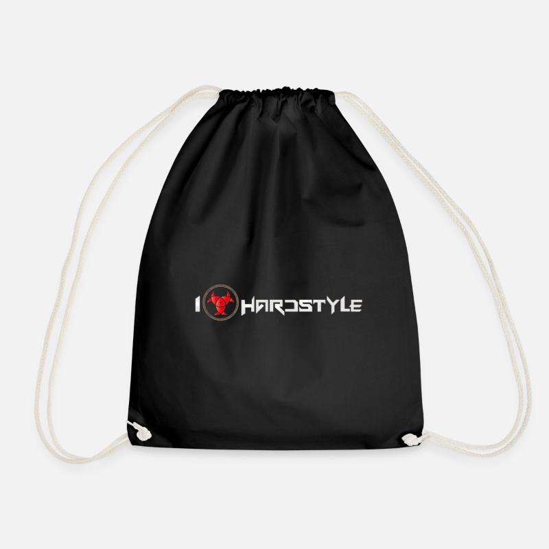 I love Hardstyle - Turnbeutel - Schwarz