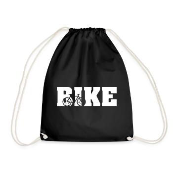 vélo motard vélo symbole d’équitation icône cyclisme - Sac de sport léger - noir - Devant